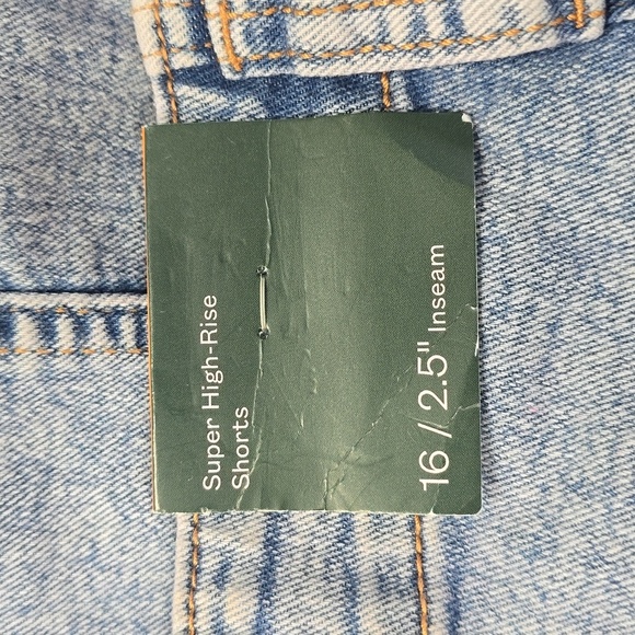 Women's Super-High Rise Seamed Jean Shorts | Wild Fable | 16 - Picture 8 of 12